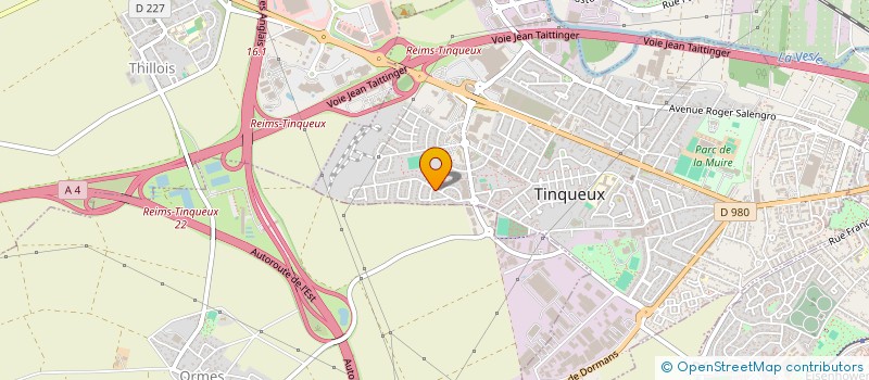 localisation de l'entreprise OMNI-DESIGN DIFFUSION  TINQUEUX