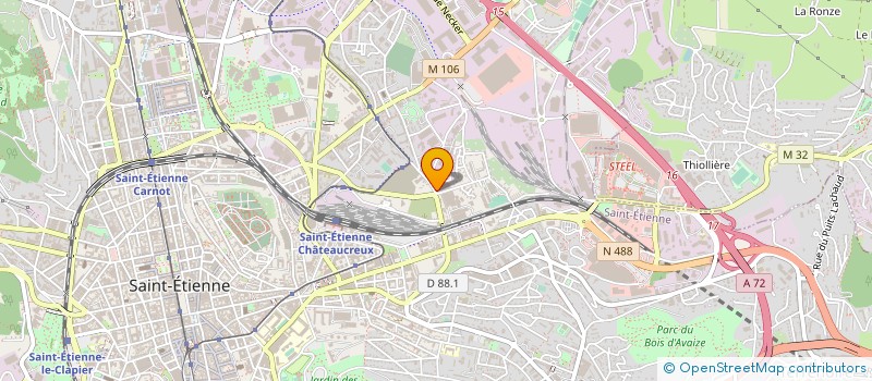 localisation de l'entreprise OMNI SABLAGE à SAINT-ETIENNE