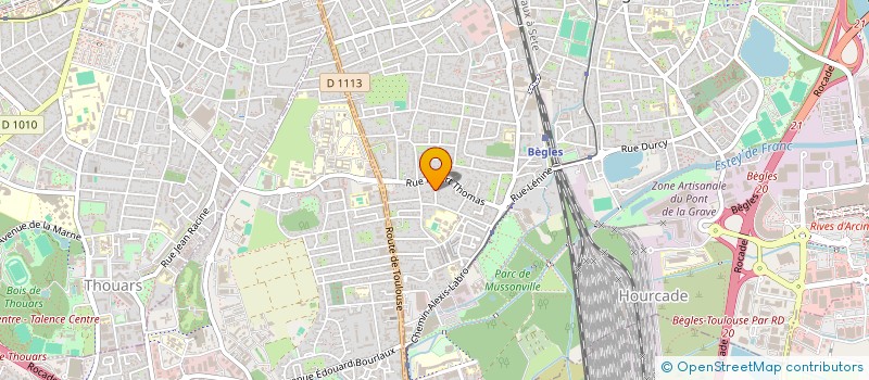 localisation de l'entreprise OMNI SPORTS LOISIRES BEGLES à BEGLES