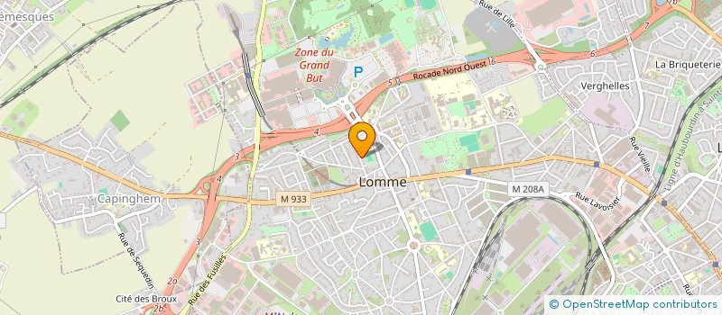 localisation de l'entreprise OMNI-SPORTS MUNICIPAL LOMMOIS SECTION LUTTE à LILLE