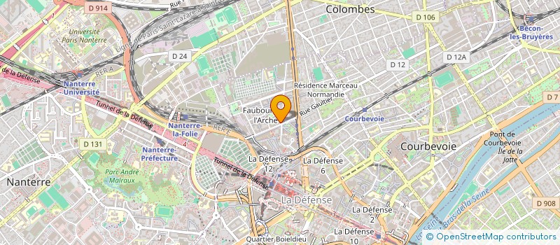localisation de l'entreprise OMNI VISION HOLDING à COURBEVOIE