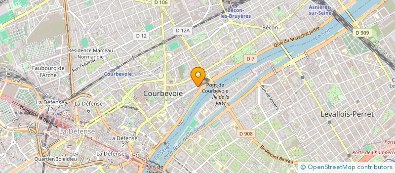 localisation de l'entreprise OMNIA à COURBEVOIE