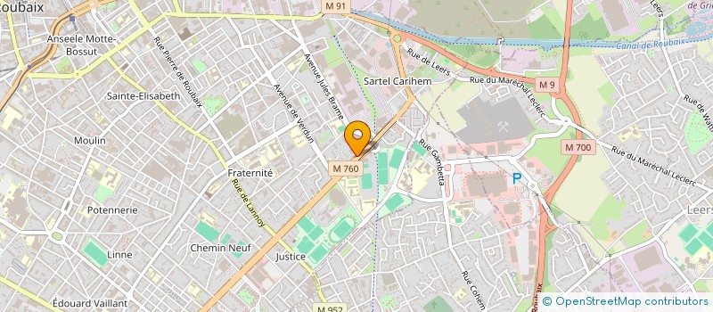 localisation de l'entreprise OMNIA 59 à ROUBAIX