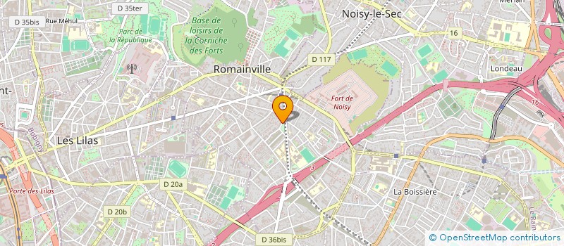 localisation de l'entreprise OMNIA  ROMAINVILLE