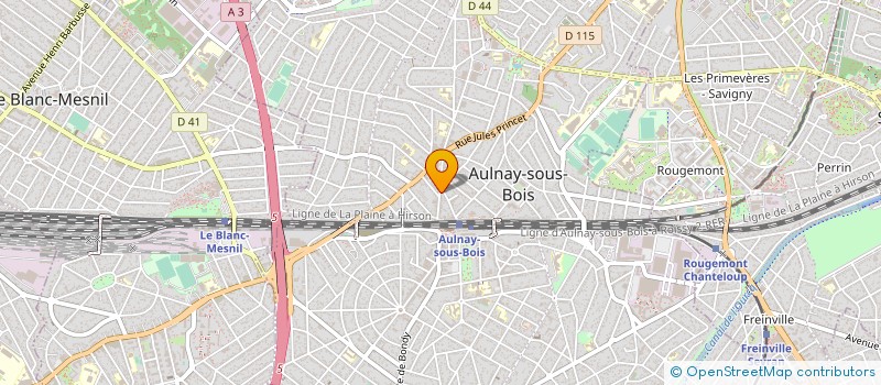 localisation de l'entreprise OMNIA DISTRIBUTION à AULNAY-SOUS-BOIS