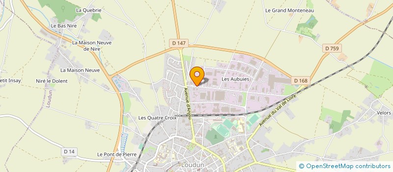 localisation de l'entreprise OMNIA INGENIERIE à LOUDUN