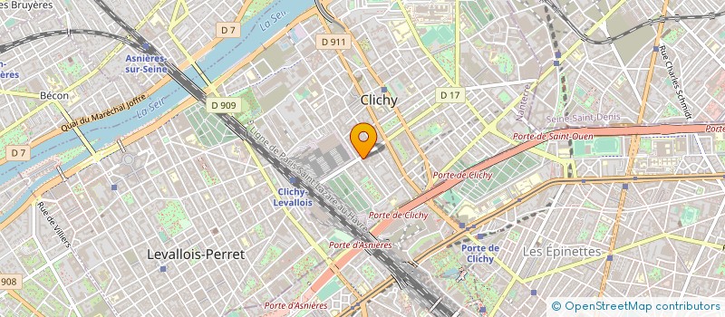 localisation de l'entreprise OMNIA TAXIS TRANSPORT FIACRE à CLICHY