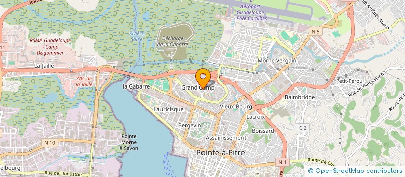 localisation de l'entreprise OMNIBAT à LES ABYMES