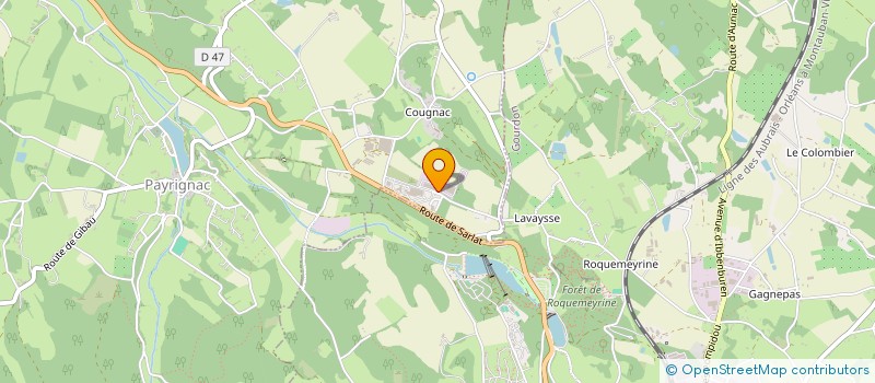 localisation de l'entreprise OMNIBOIS LOT  PAYRIGNAC