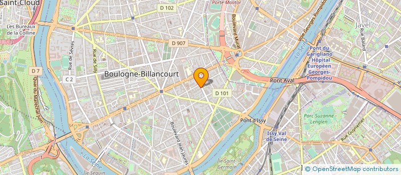 localisation de l'entreprise OMNICOM TELECOM SA à BOULOGNE-BILLANCOURT