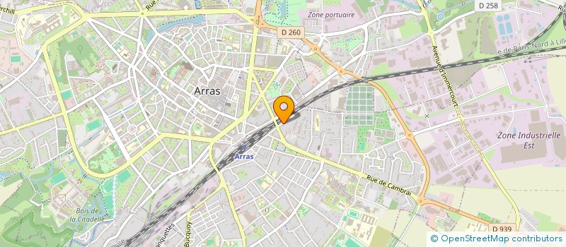 localisation de l'entreprise OMNIFORMAT à ARRAS