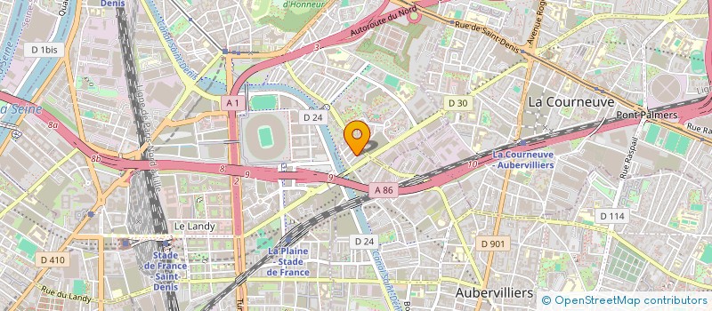 localisation de l'entreprise OMNILOG à AUBERVILLIERS