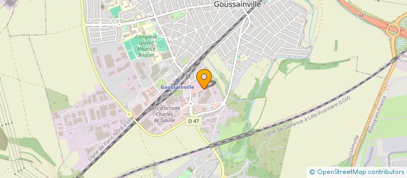 localisation de l'entreprise OMNIOPTIQUE  GOUSSAINVILLE