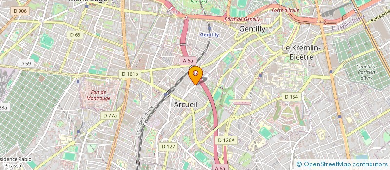 localisation de l'entreprise OMNIS RESTAURATION à ARCUEIL