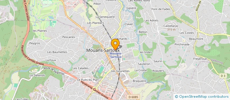 localisation de l'entreprise OMNISCIENCE  MOUANS-SARTOUX