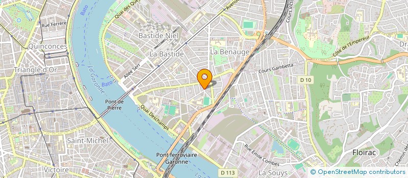 localisation de l'entreprise OMNISERVICES à BORDEAUX