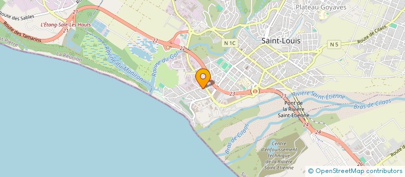localisation de l'entreprise OMNISOFT à SAINT-LOUIS