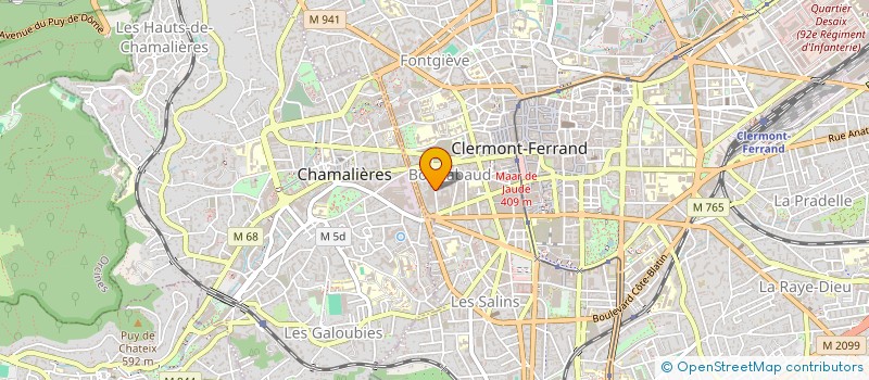 localisation de l'entreprise OMNISPORT CLUB LES MONTAGNARDS  CLERMONT-FERRAND