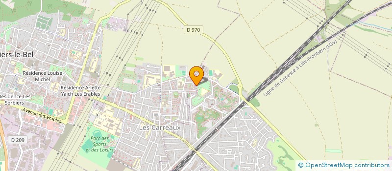 localisation de l'entreprise OMNISPORT NATIONAL FUTSAL CLUB DE GONESSE  GONESSE