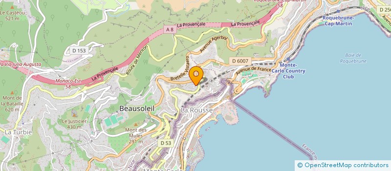 localisation de l'entreprise OMNISPORTS RED CASTORS  BEAUSOLEIL