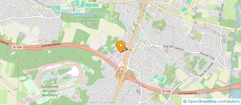 localisation de l'entreprise OMNITECHNIQUE à LINAS
