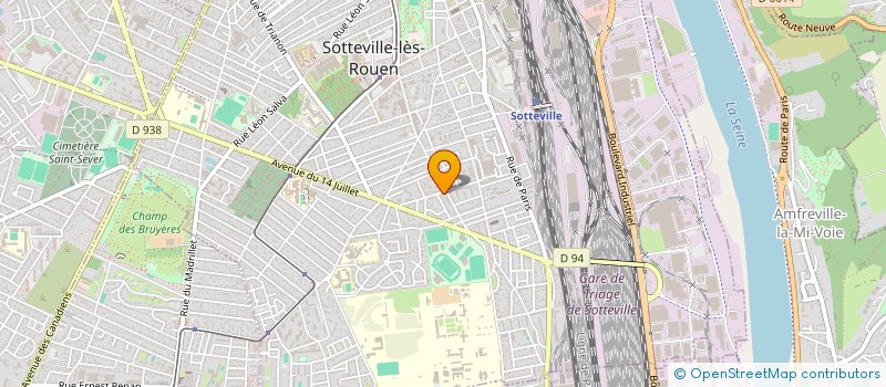 localisation de l'entreprise OMNIUM ANALISIS INTERNATIONAL SA à SOTTEVILLE-LES-ROUEN
