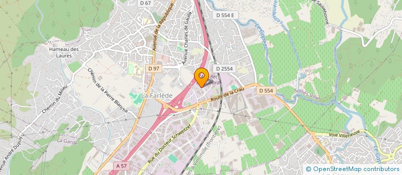 localisation de l'entreprise OMNIUM BATI VAR MACONNERIE à LA FARLEDE