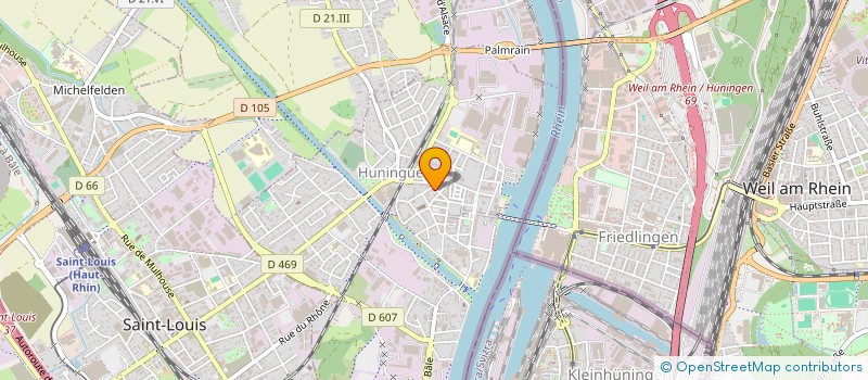 localisation de l'entreprise OMNIUM BATIMENT  HUNINGUE