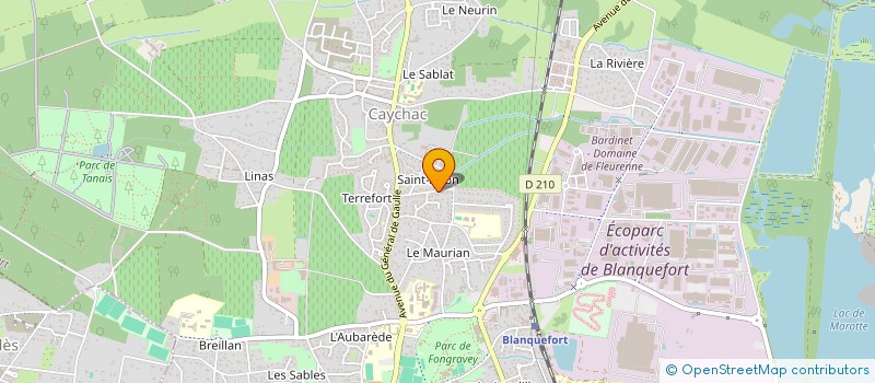 localisation de l'entreprise OMNIUM DE COURTAGE DES VINS DE FRANCE à BLANQUEFORT