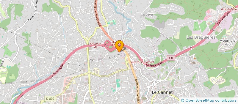 localisation de l'entreprise OMNIUM DE MATERIAUX DE CONSTRUCTION -OMC à MOUGINS