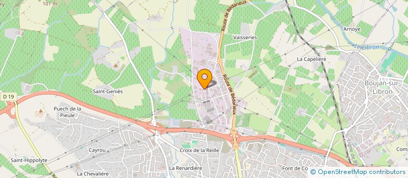 localisation de l'entreprise OMNIUM ENERGIES à BEZIERS