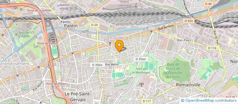 localisation de l'entreprise OMNIUM FRANC ASSAINIS AMENAG CONSTRUCT à PANTIN