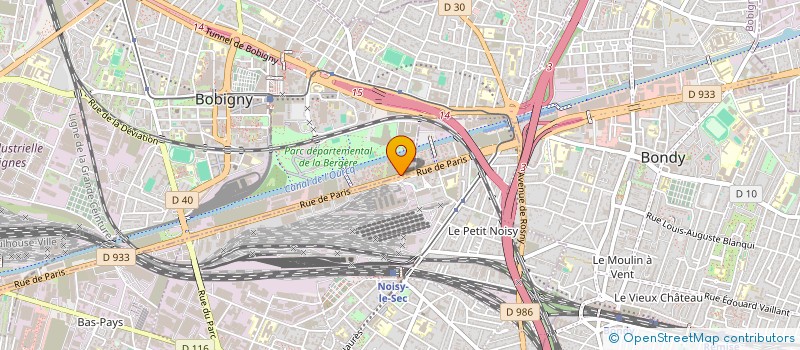 localisation de l'entreprise OMNIUM FRANCE ITALIE  BOBIGNY