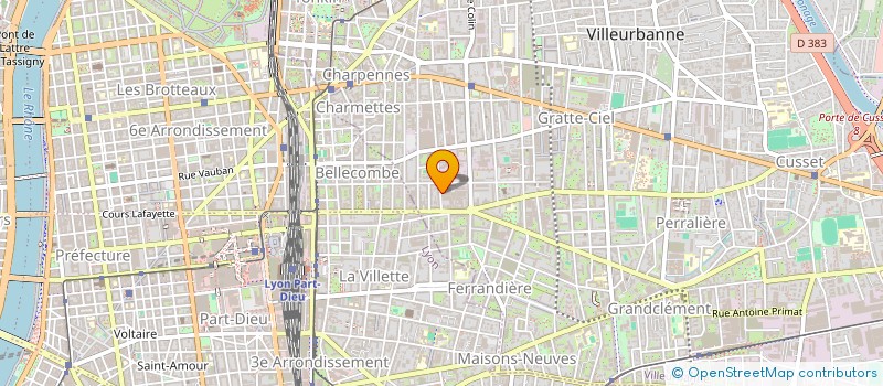 localisation de l'entreprise OMNIUM GARAGE SA à VILLEURBANNE