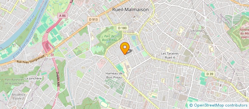 localisation de l'entreprise OMNIUM IMMOBILIER à RUEIL-MALMAISON