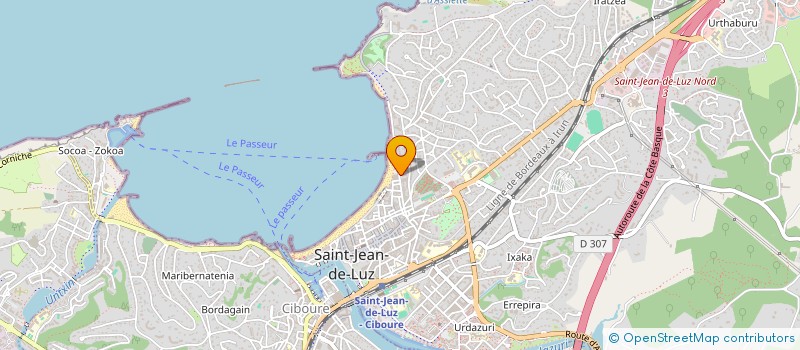 localisation de l'entreprise OMNIUM IMMOBILIER D AQUITAINE à SAINT-JEAN-DE-LUZ