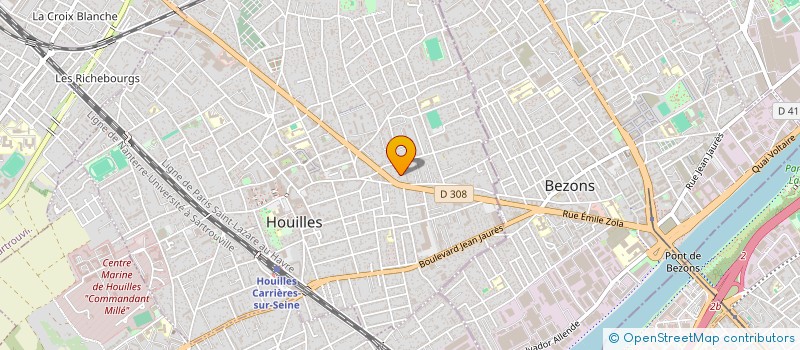 localisation de l'entreprise OMNIUM INFORMATIQUE à HOUILLES