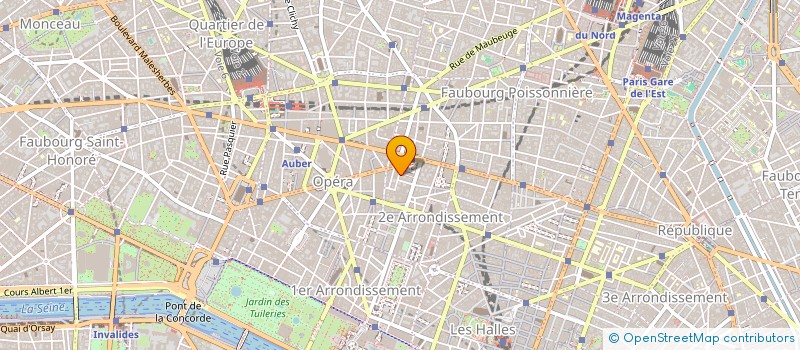 localisation de l'entreprise OMNIUM METROPOLITAIN D'ENTREPRISE à PARIS