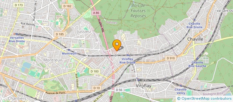 localisation de l'entreprise OMNIUM PARTICIPATION INFORMATIQUE REGION à VIROFLAY
