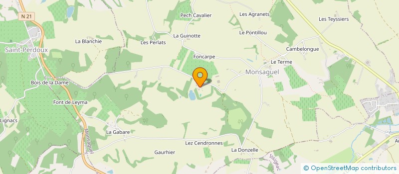 localisation de l'entreprise OMNIUM PERIGOURDIN DE CONSTRUCTION  MONSAGUEL