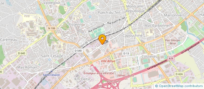localisation de l'entreprise OMNIUM SECURITE à NIMES