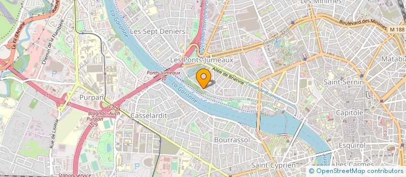 localisation de l'entreprise OMNIUM TECHNIQUE D'ETUDES DE LA CONSTRUCTION ET DE L'EQUIPEMENT EN ILE DE FRANCE  TOULOUSE