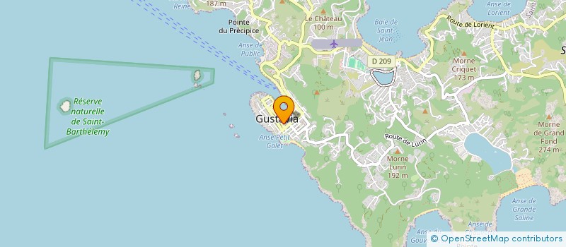 localisation de l'entreprise OMNIUM TOURISME ANTILLES à SAINT BARTHELEMY