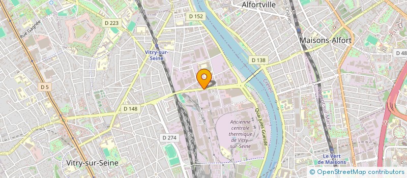 localisation de l'entreprise OMNIUM TRAVAUX BATIMENT à VITRY SUR SEINE