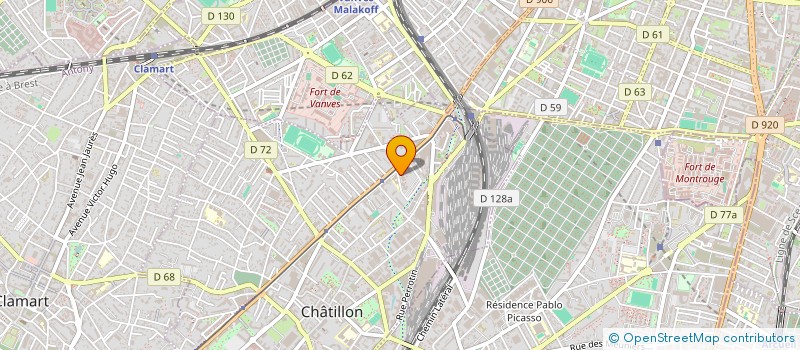 localisation de l'entreprise OMNIUM TUYAUTERIE INDUSTRIELLE PARISIENN à CHATILLON