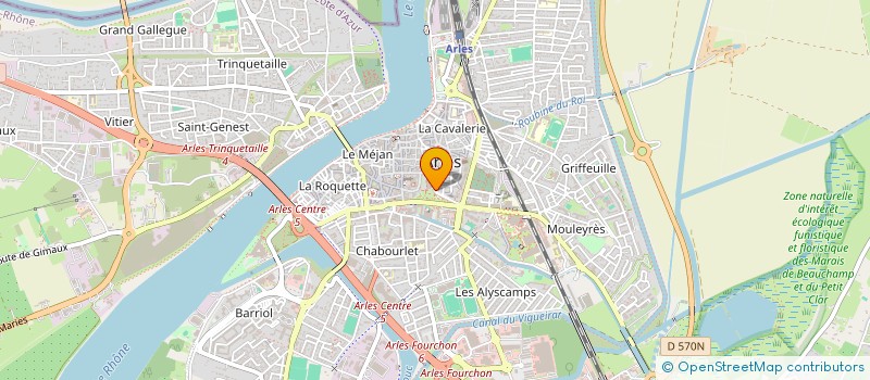 localisation de l'entreprise OMNIUS à ARLES