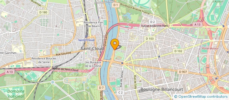 localisation de l'entreprise OMNIVACANCES RMS 2000 à BOULOGNE BILLANCOURT