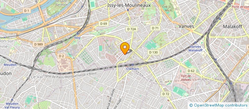 localisation de l'entreprise OMNYCORE à ISSY-LES-MOULINEAUX