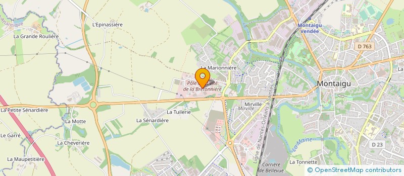 localisation de l'entreprise OMNYCYCLES à MONTAIGU-VENDEE