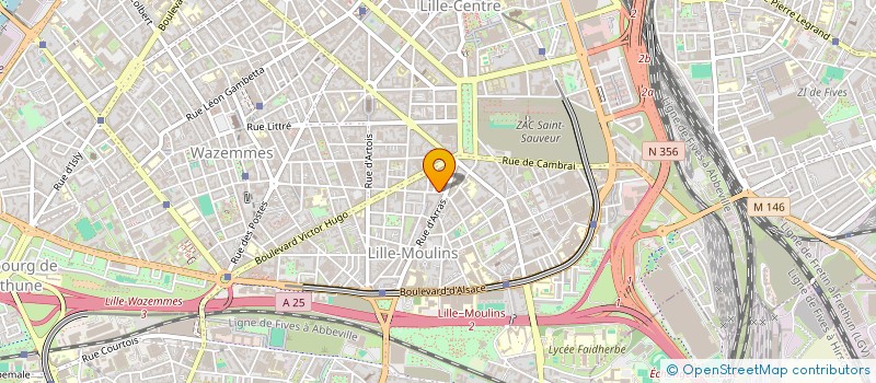 localisation de l'entreprise OMONEL ENERGIE à LILLE